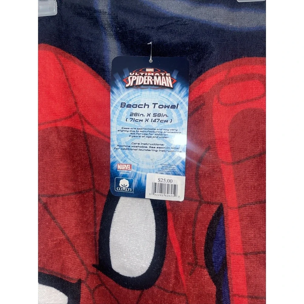 NEW MARVEL SPIDERMAN KIDS BEACH BATH TOWEL 28x58 SUPER SOFT (0141)